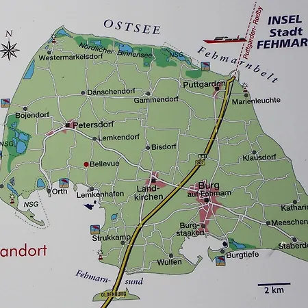 Апартаменты Auf For 2 Personen Фемарн